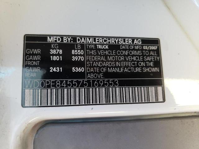 Photo 10 from auction – 2007 DODGE SPRINTER 2 with VIN WD0PE845575169553