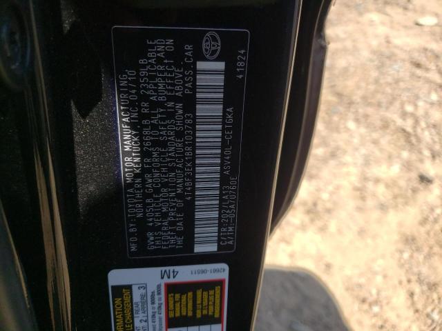 Photo 10 from auction – 2011 TOYOTA CAMRY BASE with VIN 4T4BF3EK1BR103783