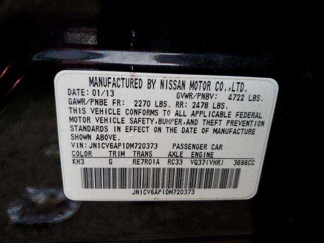 Photo 10 from auction – 2013 INFINITI G37 BASE with VIN JN1CV6AP1DM720373
