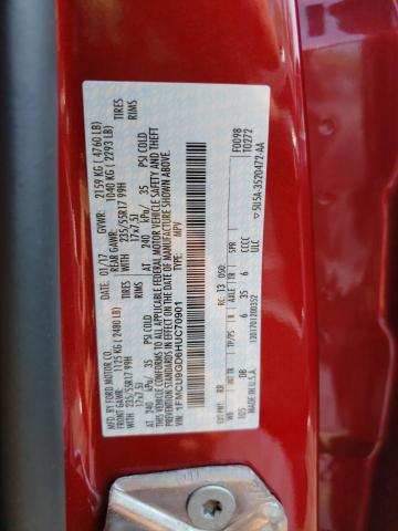 Photo 10 from auction – 2017 FORD ESCAPE SE with VIN 1FMCU9GD6HUC70901