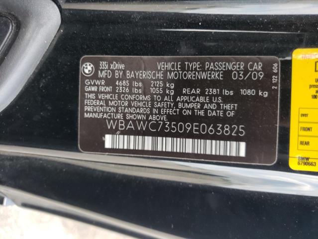 Photo 10 from auction – 2009 BMW 335 XI with VIN WBAWC73509E063825