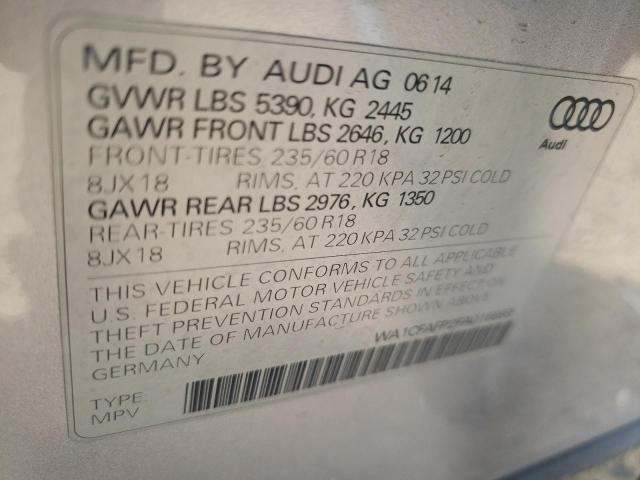 Photo 10 from auction – 2015 AUDI Q5 PREMIUM with VIN WA1CFAFP2FA016669