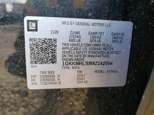 Photo 10 from auction – 2021 GMC ACADIA SLE with VIN 1GKKNRLS8MZ142954
