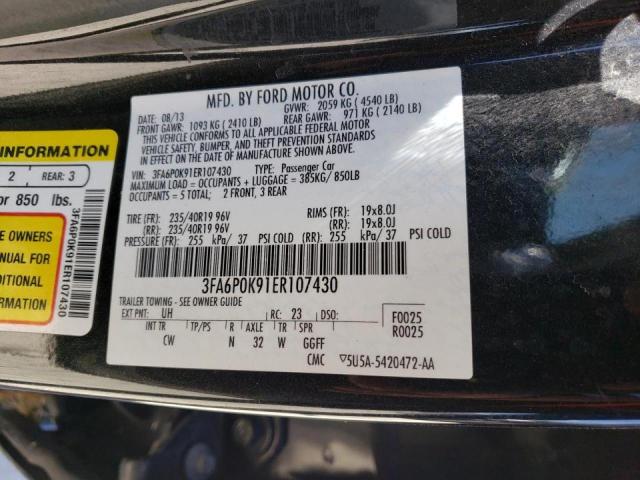 Photo 10 from auction – 2014 FORD FUSION TIT with VIN 3FA6P0K91ER107430