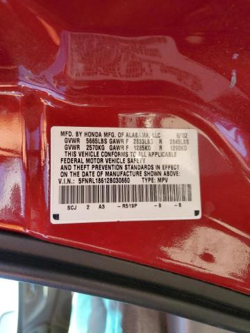 Photo 10 from auction – 2002 HONDA ODYSSEY EX with VIN 5FNRL18612B030660