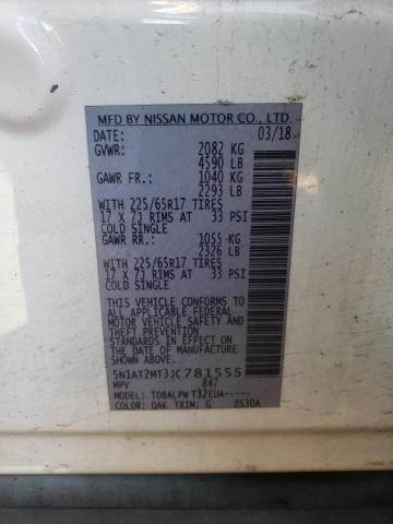 Photo 10 from auction – 2018 NISSAN ROGUE S with VIN 5N1AT2MT3JC781555