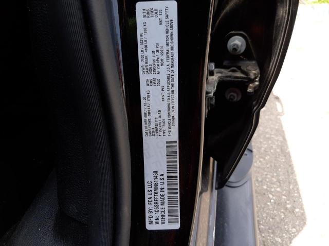 Photo 10 from auction – 2021 RAM 1500 BIG H with VIN 1C6SRFFT6MN611430