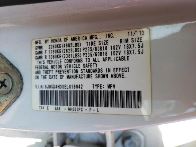 Photo 10 from auction – 2014 ACURA RDX with VIN 5J8TB4H30EL016042