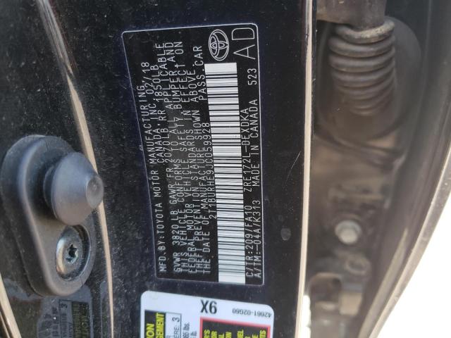Photo 10 from auction – 2018 TOYOTA COROLLA L with VIN 2T1BURHE9JC059928