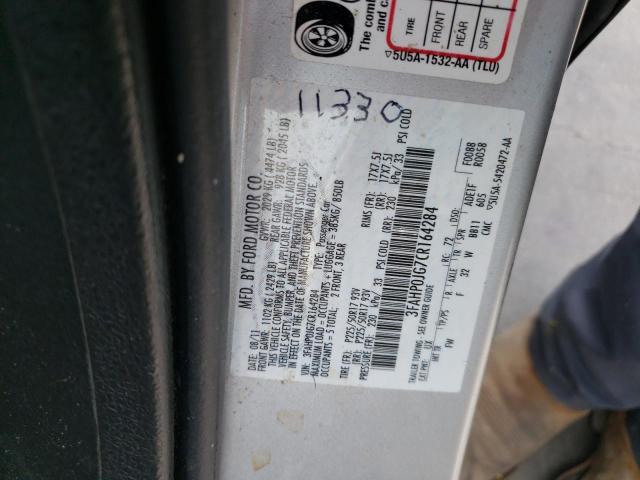 Photo 10 from auction – 2012 FORD FUSION SEL with VIN 3FAHP0JG7CR164284