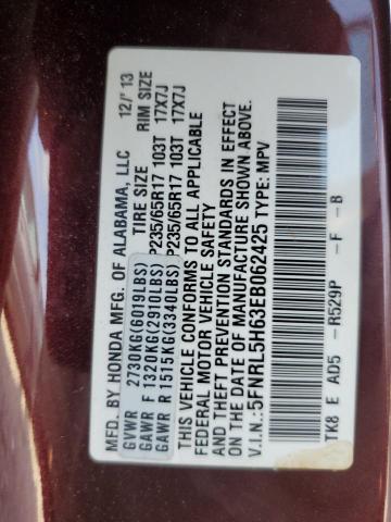 Photo 10 from auction – 2014 HONDA ODYSSEY EX with VIN 5FNRL5H63EB062425