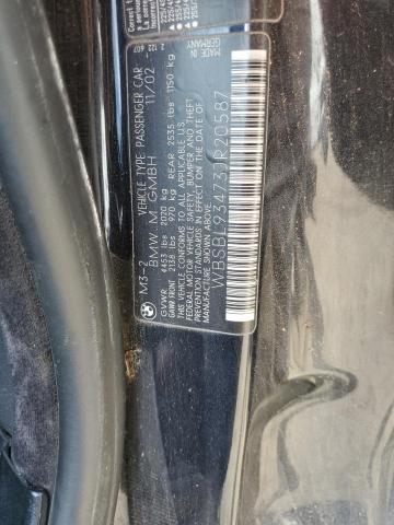 Photo 10 from auction – 2003 BMW M3 with VIN WBSBL93473JR20587