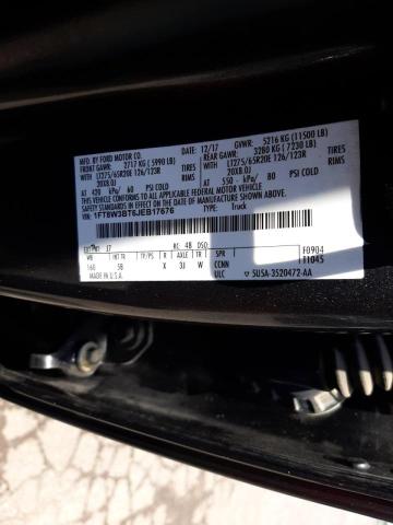 Photo 10 from auction – 2018 FORD F350 SUPER with VIN 1FT8W3BT6JEB17676