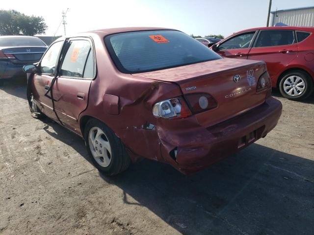 Photo 3 from auction – 2001 TOYOTA COROLLA CE with VIN 1NXBR12E61Z429307