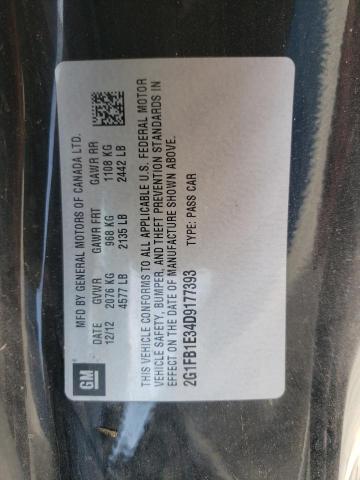 Photo 10 from auction – 2013 CHEVROLET CAMARO LT with VIN 2G1FB1E34D9177393