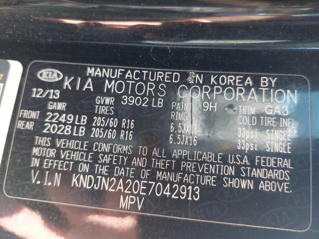 Photo 10 from auction – 2014 KIA SOUL with VIN KNDJN2A20E7042913