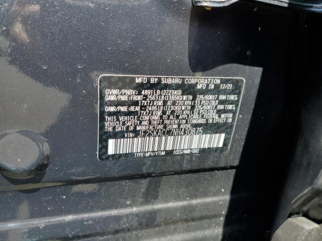 Foto 10 de la subasta – 2022 SUBARU FORESTER con VIN JF2SKACC7NH430875
