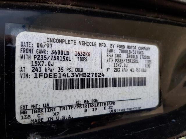 Photo 10 from auction – 1997 FORD E150 with VIN 1FDEE14L3VHB27024