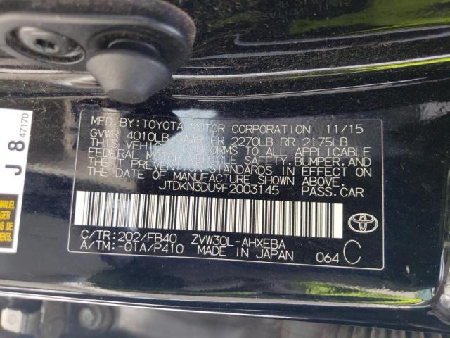 Photo 10 from auction – 2015 TOYOTA PRIUS with VIN JTDKN3DU9F2003145