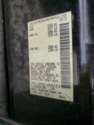 Photo 10 from auction – 2011 NISSAN ALTIMA HYB with VIN 1N4CL2AP6BC184721
