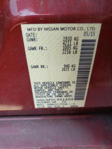 Photo 10 from auction – 2015 NISSAN ALTIMA 2.5 with VIN 1N4AL3AP5FC441404