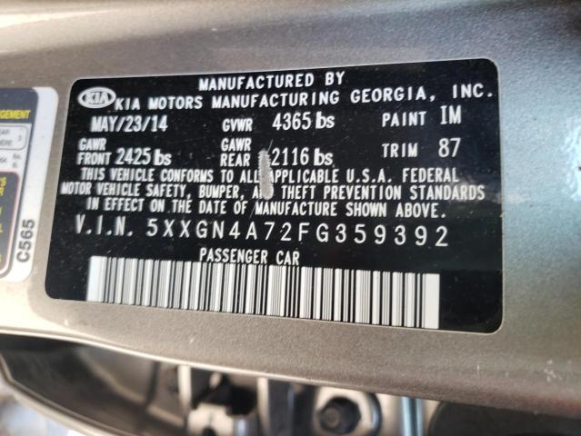 Photo 10 from auction – 2015 KIA OPTIMA EX with VIN 5XXGN4A72FG359392