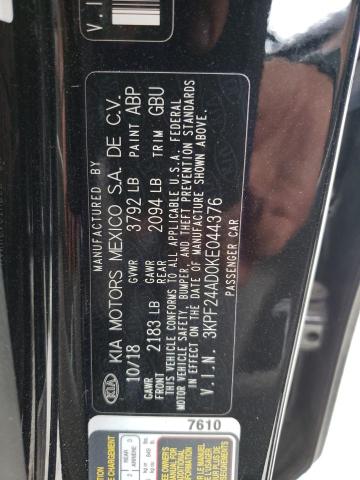 Photo 10 from auction – 2019 KIA FORTE FE with VIN 3KPF24AD0KE044376
