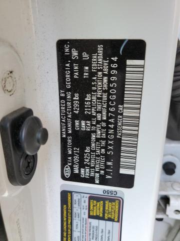 Photo 10 from auction – 2012 KIA OPTIMA EX with VIN 5XXGN4A76CG059964