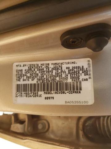 Photo 10 from auction – 2003 TOYOTA CAMRY LE with VIN 4T1BE32K33U160277