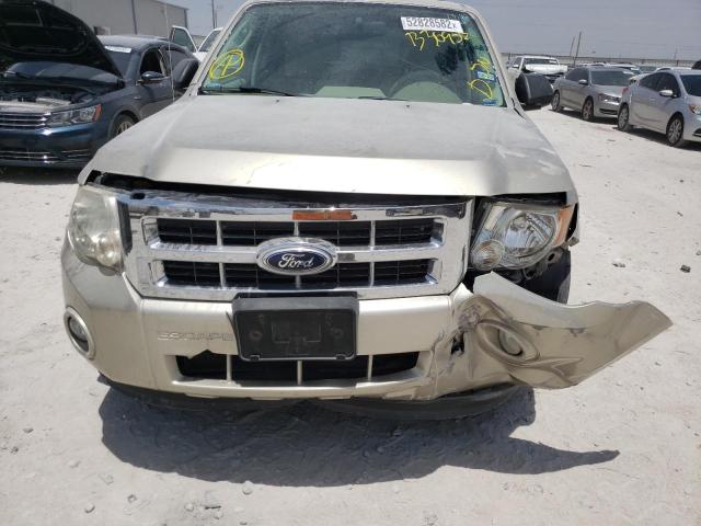 Photo 9 from auction – 2012 FORD ESCAPE XLT with VIN 1FMCU0DG5CKB30952