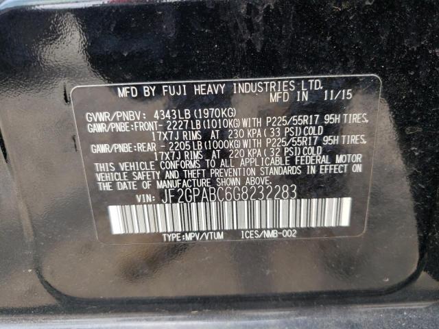 Photo 10 from auction – 2016 SUBARU CROSSTREK with VIN JF2GPABC6G8232283