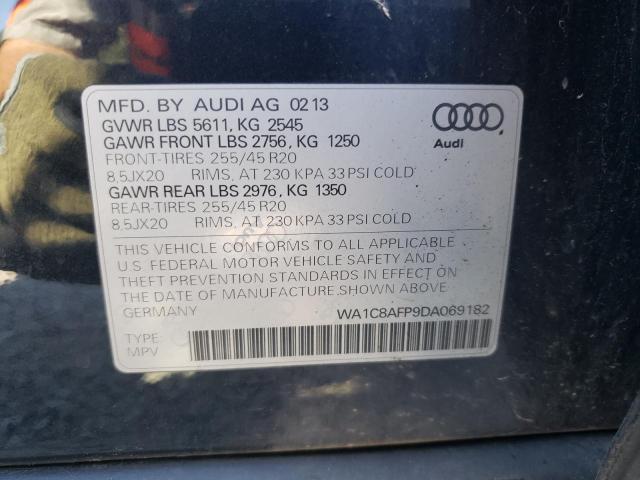 Photo 10 from auction – 2013 AUDI Q5 PREMIUM with VIN WA1C8AFP9DA069182