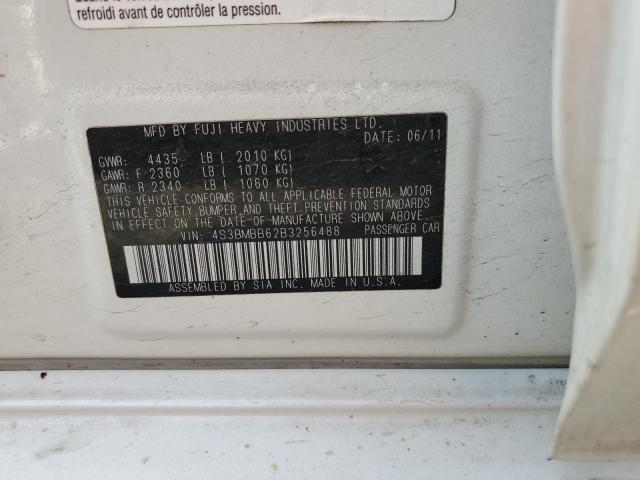 Photo 10 from auction – 2011 SUBARU LEGACY 2.5 with VIN 4S3BMBB62B3256488