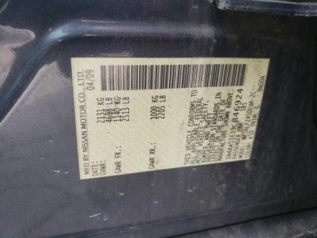 Photo 10 from auction – 2009 NISSAN MAXIMA S with VIN 1N4AA51E19C846924