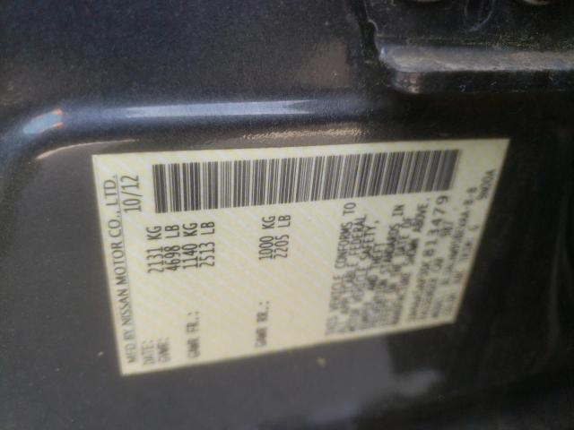 Photo 10 from auction – 2013 NISSAN MAXIMA S with VIN 1N4AA5AP3DC813479