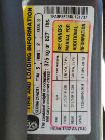 صورة رقم 10 من المزاد - 2013 FORD FOCUS SE مع VIN 1FADP3F25DL121737