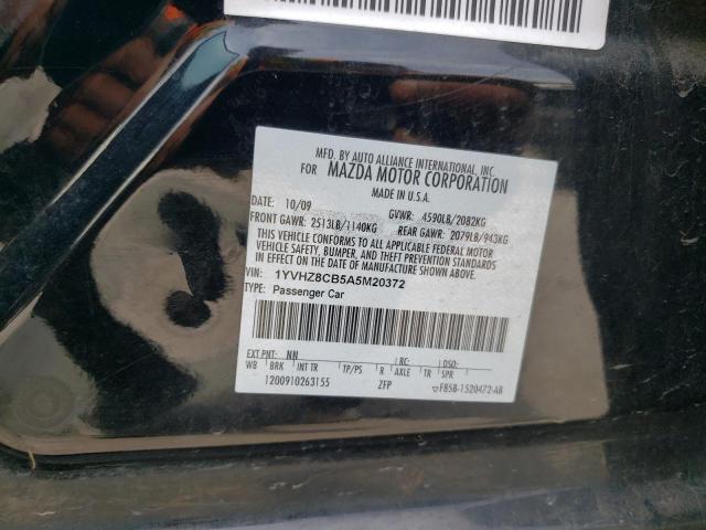 Photo 10 from auction – 2010 MAZDA 6 S with VIN 1YVHZ8CB5A5M20372