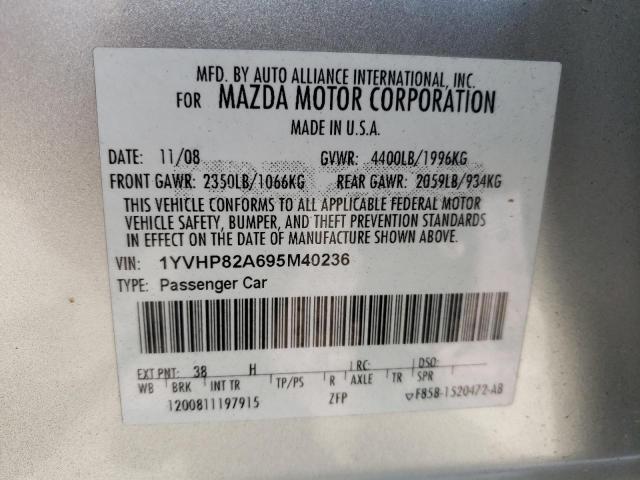 Photo 10 from auction – 2009 MAZDA 6 I with VIN 1YVHP82A695M40236