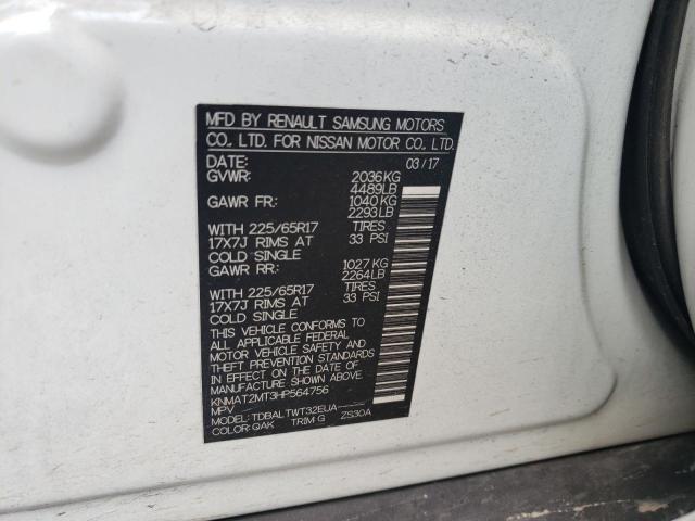 Photo 10 from auction – 2017 NISSAN ROGUE S with VIN KNMAT2MT3HP564756