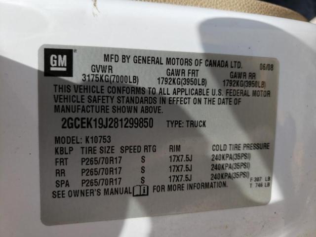 Photo 10 from auction – 2008 CHEVROLET SILVERADO with VIN 2GCEK19J281299850