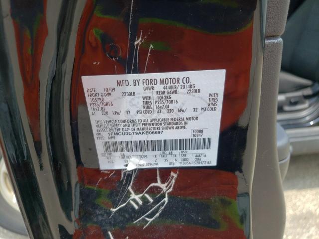Photo 10 from auction – 2010 FORD ESCAPE XLT with VIN 1FMCU0D79AKB06697