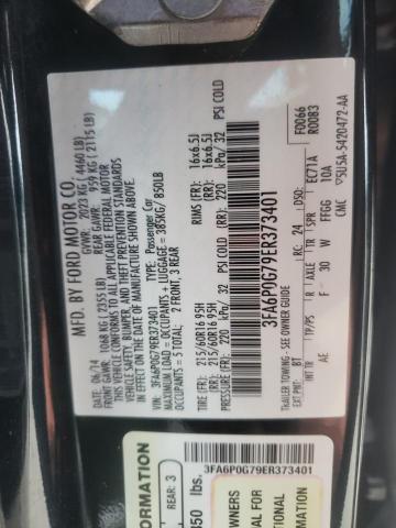 Photo 10 from auction – 2014 FORD FUSION S with VIN 3FA6P0G79ER373401