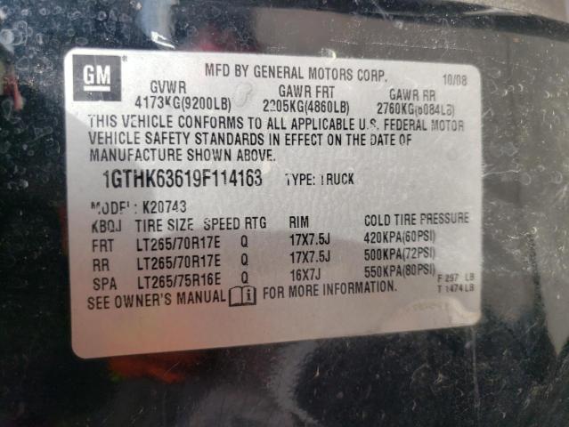 Photo 10 from auction – 2009 GMC SIERRA K25 with VIN 1GTHK63619F114163