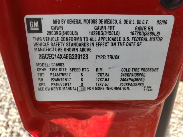 Photo 10 from auction – 2006 CHEVROLET SILVERADO with VIN 3GCEC14X46G230123