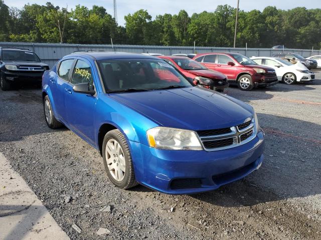 DODGE AVENGER SE 2013 with VIN 1C3CDZAB1DN756438 - Photo from auction