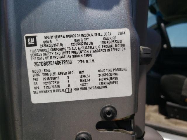 Photo 10 from auction – 2004 PONTIAC AZTEK with VIN 3G7DB03E14S572680