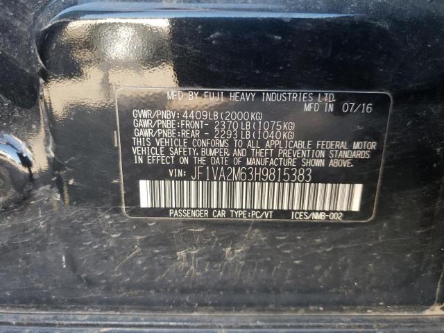 Photo 10 from auction – 2017 SUBARU WRX STI with VIN JF1VA2M63H9815383