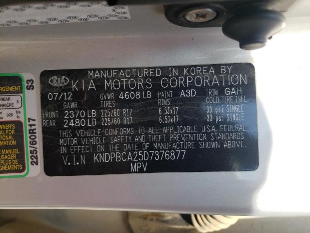 Photo 10 from auction – 2013 KIA SPORTAGE L with VIN KNDPBCA25D7376877