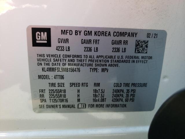 Photo 10 from auction – 2021 BUICK ENCORE GX with VIN KL4MMFSL9MB156476