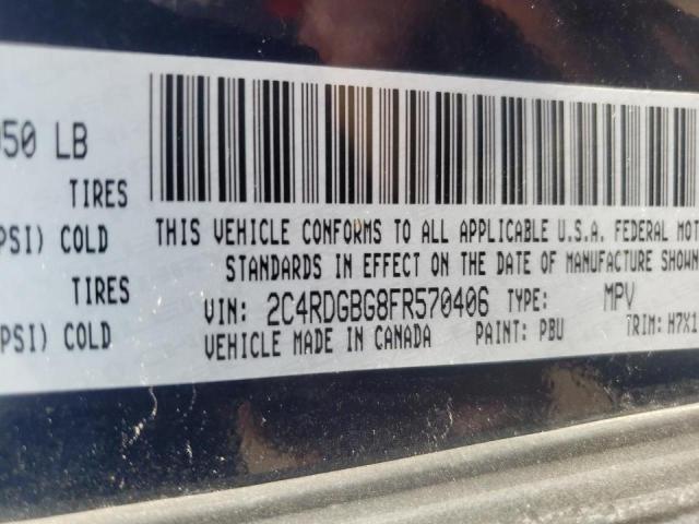 Photo 10 from auction – 2015 DODGE GRAND CARA with VIN 2C4RDGBG8FR570406